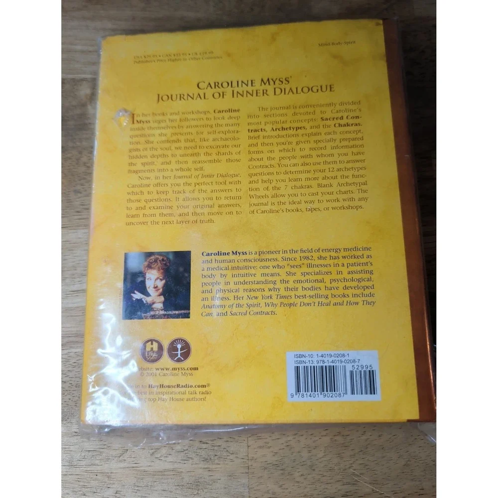 CAROLINE MYSS' JOURNAL OF INNER DIALOGUE - 2003 HC, New, free shipping